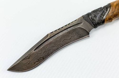 1239  Авторский Нож из Дамаска №27 фото 8